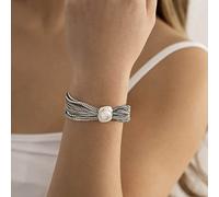 Prosy Chunky Geometrica Sfera Choker Collana Catena e Bracciali Collane Spesse Catene A Mano Punk Gioielli per le Donne e Ragazze (Bracciale-Argento)
