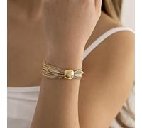 Prosy Chunky Geometrica Sfera Choker Collana Catena e Bracciali Collane Spesse Catene A Mano Punk Gioielli per le Donne e Ragazze (Bracciale-oro)