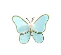 Prosy Cute Butterfly Spilla Party Dress Pearl Spilla Collare Pins Accessori per le donne e le ragazze (Blu)