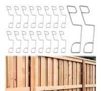 prota Clip per pannelli di recinzione in acciaio inossidabile, 25 pezzi, clip per recinzione, per pannelli di recinzione, cunei per fermare il rumore e sbattere per protezione dal vento da giardino