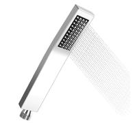 prota Soffione Doccia a Risparmio Rettangolare Doccino per Doccia, Acciaio Inossidabile Doccetta In Ottone Cromato, Cromo Soffione Doccia Alta Pressione Argento per Il Bagno di Casa