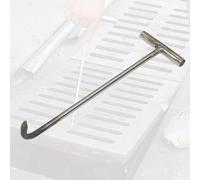 Protable T Style Cover Hook for Drain Covers/Grates/Shutter Doors | Stainless Steel Drain Grate Lifter, 38/68/88/118 cm Moving Lifting and Pulling Tool(10mm,88cm/34.6in)
