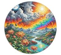 Protea Cynaroides 1000 Piece Round Jigsaw Puzzle for Adults Kids 14+ Flower Jigsaw Pretty Difficult Hard Challenging 1000pcs (67.5x67.5cm)