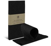 Protea Set di 2 strofinacci da cucina ecologici e compostabili, 100% biodegradabili, made in Germany (nero)