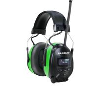 PROTEAR Cuffie antirumore Inf Bluetooth DAB + / FM, con batteria al litio ricaricabile di grande capacità, per officina, giardino, falciatura, segatura, edilizia, guida di trattori, SNR 30dB