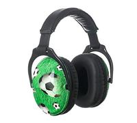 PROTEAR Kids SNR 28Db Riduzione Del Rumore Protezione Per Le Orecchie Cuffie Di Sicurezza, Protezione Per Le Orecchie Regolabile Per Bambini, Protezione (Calcio Verde)