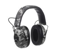 PROTEAR Paraorecchie Bluetooth con microfono, protezione dell'udito senza fili per tosaerba, lavorazione del legno, bolle, SNR 30dB, grigio mimetico, Taglia unica