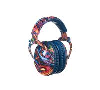 PROTEAR Paraorecchie per bambini, regolabili, pieghevoli, per bambini, per concerti, scuola, festival, protezione dell'udito con SNR 28 dB-Black Fireworks