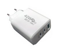 Protech Caricabatterie 40W Dual-Port USB-C + USB-A Spina EU