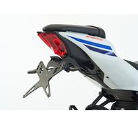 Kit porta targa PROTECH, incluso riflettore e piastra leggera acciaio inossidabile/nero alluminio rivestito in polvere, nero
