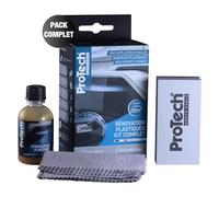 ProTech MC | Kit completo rinnovatore Paraurti per auto | Restauro di plastica per interni ed esterni | Luminosità e lucentezza originali garantiti | Made in France | 50 ml