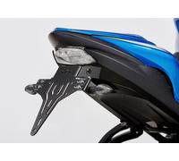 Porta targa PROTECH in polvere in acciaio inox nero, nero