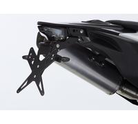 Kit porta targa PROTECH, incluso riflettore e piastra leggera acciaio inossidabile/nero alluminio rivestito in polvere, nero