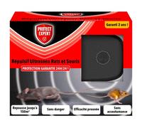 PROTECT EXPERT Ultrasuoni Ratti & Mouse | Repellente Anti Ratti e Mouse | Senza abitudine | Respinge Fino a 150 m2 | Protezione Garantita 24 Ore su 24