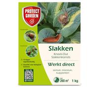 Protect Garden Knock-Out Granuli di lumache da 1 kg - Combattere lumache e lumache da casa in giardino ornamentale, piante in vaso e orto - Combattere le lumache funziona immediatamente, resistente