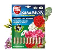 Protect Garden Sanium Pin PFnPO, Insetticida Sistemico in Pillole. Elimina Afidi e Mosca Bianca. Nutre e Protegge Grazie alla Formulazione Ricca di Concime NutriONE. Protegge Tutta La Stagione. 10 pin