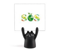 Protect Global Environment - Supporto per promemoria con gatto nero