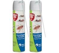 Protect Home Fastion Spray Scarafaggi e Formiche, Insetticida spray a rapida azione per eliminare formiche e scarafaggi. Con cannuccia per applicazione di precisione 400 ml (Confezione da 2)