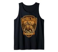 Protect National Parks Bear Vintage Arrowhead Badge Apparel Canotta