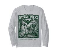 Protect Our National Parks Mothman Cryptid Weirdcore Horror Maglia a Manica