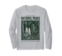 Protect Our National Parks Mothman Cryptid Weirdcore Horror Maglia a Manica