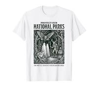 Protect Our National Parks Mothman Cryptid Weirdcore Horror Maglietta
