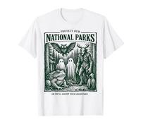 Protect Our National Parks Mothman Cryptid Weirdcore Horror Maglietta