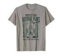 Protect Our National Parks or We'll Haunt Your Backyard Men Maglietta