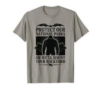 Protect Our National Parks or We'll Haunt Your Backyard Men Maglietta
