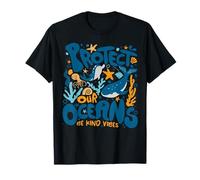 Protect Our Oceans Save The Ocean Cute Dolphin Be Baby Vibes Maglietta