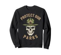 Protect Our Partks! Park Ranger Skull National Parks Felpa