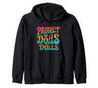Protect The Dolls LGBTQ Pride Transdiritti uguaglianza Felpa con Cappuccio