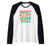 Protect The Dolls LGBTQ Pride Transdiritti uguaglianza Maglia con Maniche Raglan
