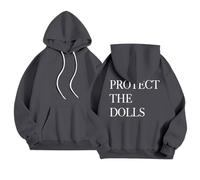 Protect The Dolls Light Felpe con cappuccio da donna Workou con cappuccio alla moda pullover top moda college casual felpe grafiche preppy con cappuccio autunno morbido comfort leggero Y2K Essential