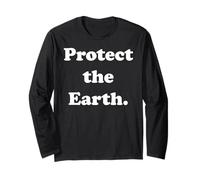 Protect The Earth Environmental Message Conservation Maglia a Manica