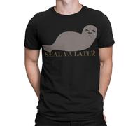 Protect The Seals Seal Ya Later Funny Tee Gift Maglietta da uomo #T237