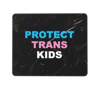 Protect Trans Kids Tappetino Scrivania Bordi Cuciti Mouse Pad Portatile Tappetino per Mouse per Computer Ufficio Laptop 25X30Cm