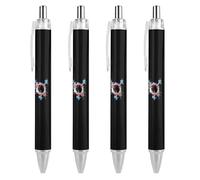 Protect Trans Kids Transgender Pride Month - Penne a sfera a punta fine (0,5 mm), penne a sfera retrattili lisce con inchiostro gel nero, 2 pezzi