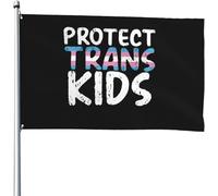Protect Trans Kids Transgender Youth Bandiera Bandiera Da Giardino Appendere Decorazioni Da Giardino Doppia Faccia Per Cortile Domestiche Camere 3X5 Ft