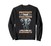 Protect Your Children Like A Herd of Elephants Felpa