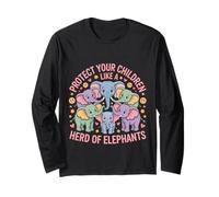Protect Your Children Like A Herd of Elephants - Maglia a Manica