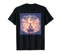 Protect Your Peace Cosmic Boho Mental Wellness Design Maglietta