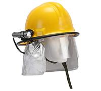 Protective Equipment Casco da Soccorso antincendio per Esterni, ABS Addensato, Protezione Antiurto, Torcia antiriflesso