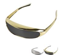 Protective One-Piece Mirror Welding Goggles, Auto Darkening Welding Goggles, Cutting Grinding Safety Glasses for Men Anti-Scratch Welding Safety Glasses (Gold)