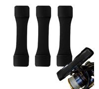 Protective Reel Seat Cover, Anti Scratch Angling Protector Sleeve, 3 Pack Silicone Guard With Flexible Fit, Soft Rubber Base Shield, Mount Housing With Secure Grip, Accessory For Saltwater Gear
