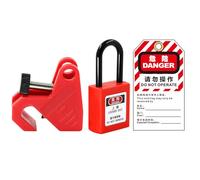 Protective Switch Guard - Electrical Panel Lockout Device, Compact Isolamento System with Secure Hold, Metal Safety Tool with Support, Gear Practical Lockout, Industrial Lockouts for Plant, Garage