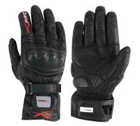 Protective Touring Racing Leather Motorcycle Motorbike Gloves Black L