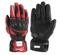 Protective Touring Racing Leather Motorcycle Motorbike Gloves Red M