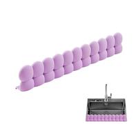 Protector Contra Salpicaduras Para Fregadero - Barrera Antisalpicaduras De Silicona Con 6 Ventosas Fuertes | Borde Protector Para Cocina Y Baño | Protege Grifo Encimera, Instalación Fácil