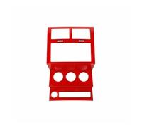 Protector Cover Trim interni Per Dodge Per Nitro 2007 2008 2009 2010 2011 2012 Car Interior Radio Center Console Pannello Decorazione Cornice Di Copertura(Red)